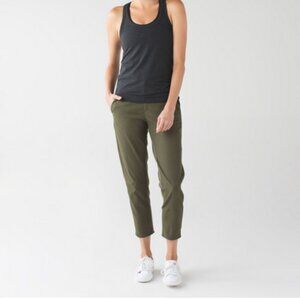 Lululemon &go City Trek Trouser Fatigue Green Size 4